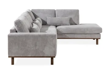 Copenhagen 4-sits Högervänd L-formad Schäslongsoffa i Manchester - Ljusgrå - Products - Möbler - Soffa - Divansoffa & schäslongsoffa - 4 sits soffa med divan