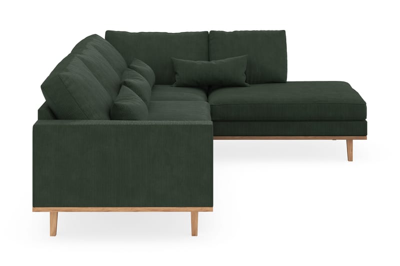 Copenhagen 4-sits Högervänd L-formad Schäslongsoffa i Manchester - Mörkgrön - Products - Möbler - Soffa - Divansoffa & schäslongsoffa - 4 sits soffa med divan