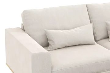 Copenhagen 4-sits Högervänd L-formad Schäslongsoffa i Sammet - Krämvit - Products - Möbler - Soffa - Divansoffa & schäslongsoffa - 4 sits soffa med divan