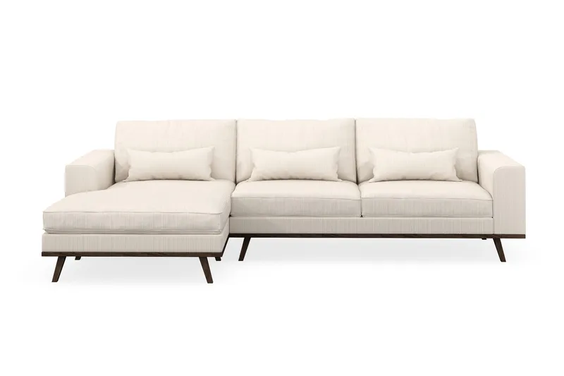 Copenhagen 4-sits Vänstervänd L-formad Divansoffa i Manchester - Beige - Products - Möbler - Soffa - Divansoffa & schäslongsoffa - 4 sits soffa med divan