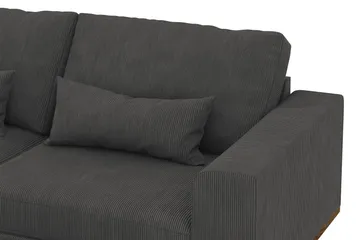 Copenhagen 4-sits Vänstervänd L-formad Divansoffa i Manchester - Mörkgrå - Products - Möbler - Soffa - Divansoffa & schäslongsoffa - 4 sits soffa med divan