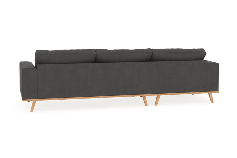 Copenhagen 4-sits Vänstervänd L-formad Divansoffa i Manchester - Mörkgrå - Products - Möbler - Soffa - Divansoffa & schäslongsoffa - 4 sits soffa med divan