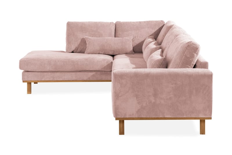 Copenhagen 4-sits Vänstervänd L-formad Divansoffa i Manchester - Rosa - Products - Möbler - Soffa - Divansoffa & schäslongsoffa - 4 sits soffa med divan