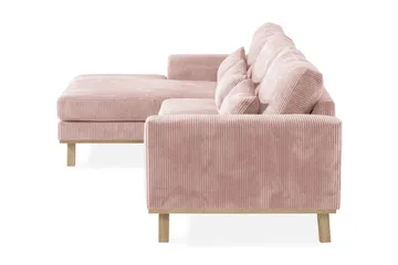 Copenhagen 4-sits Vänstervänd L-formad Divansoffa i Manchester - Rosa - Products - Möbler - Soffa - Divansoffa & schäslongsoffa - 4 sits soffa med divan