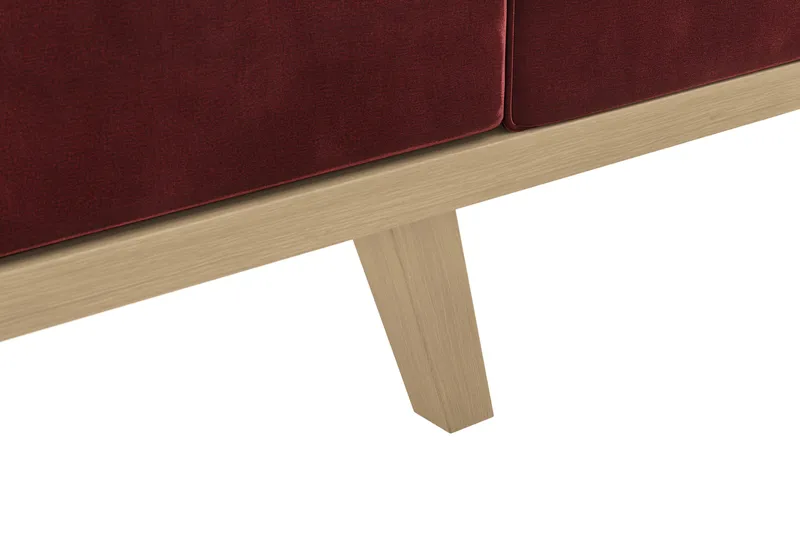 Copenhagen 4-sits Vänstervänd L-formad Divansoffa i Sammet - Lila - Products - Möbler - Soffa - Divansoffa & schäslongsoffa - 4 sits soffa med divan