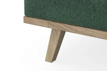 Copenhagen 4-sits Vänstervänd L-formad Divansoffa i Sammet - Mörkgrön - Products - Möbler - Soffa - Divansoffa & schäslongsoffa - 4 sits soffa med divan