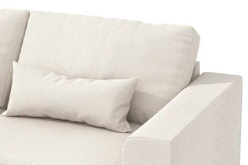 Copenhagen 4-sits Vänstervänd L-formad Divansoffa i Tyg - Beige - Products - Möbler - Soffa - Divansoffa & schäslongsoffa - 4 sits soffa med divan