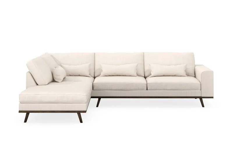 Copenhagen 4-sits Vänstervänd L-formad Schäslongsoffa i Manchester - Beige - Products - Möbler - Soffa - Divansoffa & schäslongsoffa - 4 sits soffa med divan