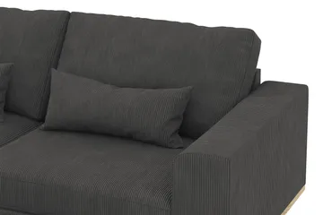 Copenhagen 4-sits Vänstervänd L-formad Schäslongsoffa i Manchester - Mörkgrå - Products - Möbler - Soffa - Divansoffa & schäslongsoffa - 4 sits soffa med divan