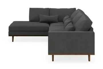Copenhagen 4-sits Vänstervänd L-formad Schäslongsoffa i Manchester - Mörkgrå - Products - Möbler - Soffa - Divansoffa & schäslongsoffa - 4 sits soffa med divan