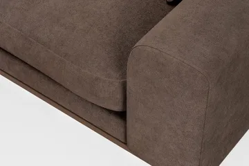 Copenhagen Premium 4-sits Vänstervänd L-formad Djup Schäslongsoffa i Tyg - Mörkbrun - Products - Möbler - Soffa - Divansoffa & schäslongsoffa - 4 sits soffa med divan