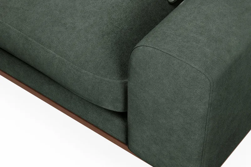 Copenhagen Premium 4-sits Vänstervänd L-formad Djup Schäslongsoffa i Tyg - Grön - Products - Möbler - Soffa - Divansoffa & schäslongsoffa - 4 sits soffa med divan