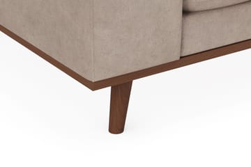 Copenhagen Premium 4-sits Högervänd L-formad Djup Divansoffa i Tyg - Ljusbrun - Products - Möbler - Soffa - Divansoffa & schäslongsoffa - 3 sits soffa med divan
