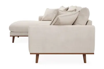 Copenhagen Premium 4-sits Vänstervänd L-formad Djup Divansoffa i Tyg - Beige - Products - Möbler - Soffa - Divansoffa & schäslongsoffa - 3 sits soffa med divan