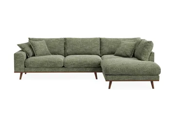 Copenhagen Premium 4-sits Högervänd L-formad Djup Schäslongsoffa i Chenille
