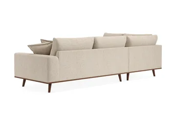 Copenhagen Premium 4-sits Vänstervänd L-formad Djup Schäslongsoffa i Chenille - Beige - Products - Möbler - Soffa - Divansoffa & schäslongsoffa - 4 sits soffa med divan