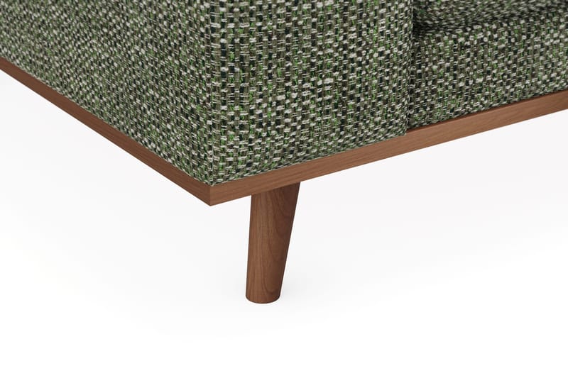 Copenhagen Premium 4-sits Högervänd L-formad Djup Divansoffa i Chenille - Grön - Products - Möbler - Soffa - Divansoffa & schäslongsoffa - 4 sits soffa med divan