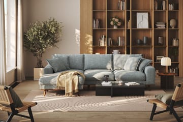 Copenhagen Premium 4-sits Vänstervänd L-formad Djup Divansoffa i Chenille - Grå/Blå - Products - Möbler - Soffa - Divansoffa & schäslongsoffa - 4 sits soffa med divan