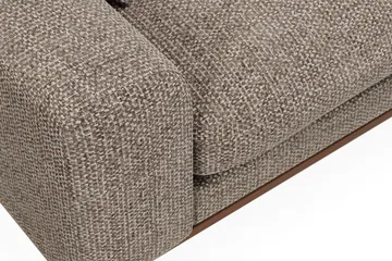 Copenhagen Premium 4-sits Högervänd L-formad Djup Divansoffa i Chenille - Brun - Products - Möbler - Soffa - Divansoffa & schäslongsoffa - 4 sits soffa med divan