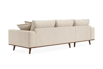 Copenhagen Premium 4-sits Vänstervänd L-formad Djup Divansoffa i Chenille - Beige - Products - Möbler - Soffa - Divansoffa & schäslongsoffa - 4 sits soffa med divan