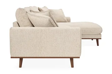 Copenhagen Premium 4-sits Högervänd L-formad Djup Divansoffa i Chenille - Beige - Products - Möbler - Soffa - Divansoffa & schäslongsoffa - 4 sits soffa med divan