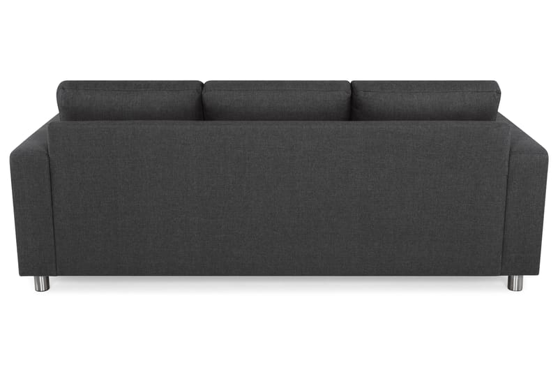 Crazy 3-sits Vändbar L-formad Divansoffa i Tyg - Antracit - Products - Möbler - Soffa - Divansoffa & schäslongsoffa - 3 sits soffa med divan