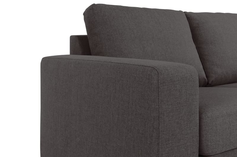 Crazy 3-sits Vändbar L-formad Divansoffa i Tyg - Mörkgrå - Products - Möbler - Soffa - Divansoffa & schäslongsoffa - 3 sits soffa med divan
