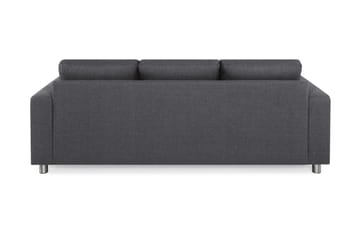 Crazy 3-sits Vändbar L-formad Divansoffa i Tyg - Mörkgrå - Products - Möbler - Soffa - Divansoffa & schäslongsoffa - 3 sits soffa med divan