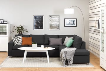 Crazy 4-sits Högervänd L-formad Schäslongsoffa i Tyg - Antracit - Products - Möbler - Soffa - Divansoffa & schäslongsoffa - 3 sits soffa med divan