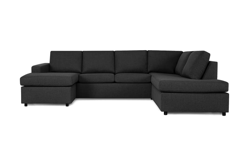 Crazy 4-sits Högervänd U-formad Large Soffa med Divan och Schäslong i Tyg - Antracit - Products - Möbler - Soffa - Divansoffa & schäslongsoffa - 4 sits soffa med divan