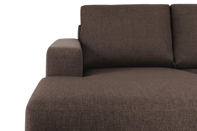 Crazy 4-sits Högervänd U-formad Large Soffa med Divan och Schäslong i Tyg - Brun - Products - Möbler - Soffa - Divansoffa & schäslongsoffa - 4 sits soffa med divan