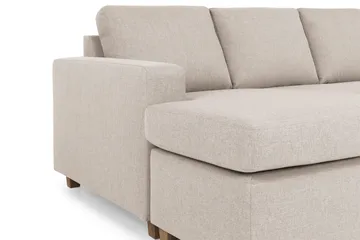 Crazy 4-sits Högervänd U-formad Small Soffa med Divan och Schäslong i Tyg - Beige - Products - Möbler - Soffa - Divansoffa & schäslongsoffa - 4 sits soffa med divan
