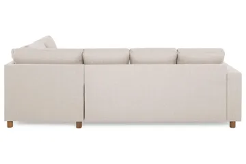 Crazy 4-sits Högervänd U-formad Small Soffa med Divan och Schäslong i Tyg - Beige - Products - Möbler - Soffa - Divansoffa & schäslongsoffa - 4 sits soffa med divan