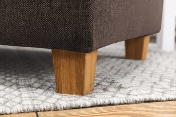 Crazy 4-sits Högervänd U-formad Small Soffa med Divan och Schäslong i Tyg - Brun - Products - Möbler - Soffa - Divansoffa & schäslongsoffa - 3 sits soffa med divan