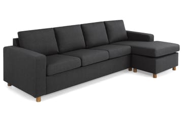 Crazy 4-sits Vändbar L-formad Divansoffa i Tyg - Antracit - Products - Möbler - Soffa - Divansoffa & schäslongsoffa - 4 sits soffa med divan