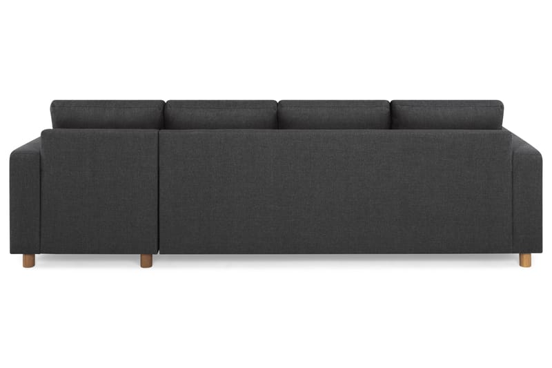 Crazy 4-sits Vändbar L-formad Divansoffa i Tyg - Antracit - Products - Möbler - Soffa - Divansoffa & schäslongsoffa - 4 sits soffa med divan