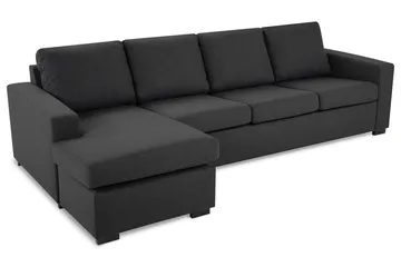 Crazy 4-sits Vändbar L-formad Divansoffa i Tyg - Mörkgrå - Products - Möbler - Soffa - Divansoffa & schäslongsoffa - 4 sits soffa med divan