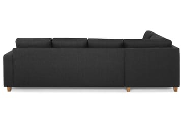 Crazy 4-sits Vänstervänd L-formad Schäslongsoffa i Tyg - Antracit - Products - Möbler - Soffa - Divansoffa & schäslongsoffa - 3 sits soffa med divan