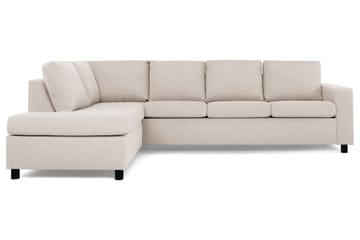 Crazy 4-sits Vänstervänd L-formad Schäslongsoffa i Tyg - Beige - Products - Möbler - Soffa - Divansoffa & schäslongsoffa - 3 sits soffa med divan