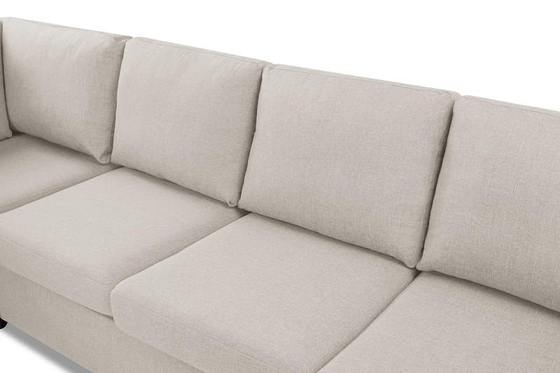 Crazy 4-sits Vänstervänd L-formad Schäslongsoffa i Tyg - Beige - Products - Möbler - Soffa - Divansoffa & schäslongsoffa - 3 sits soffa med divan