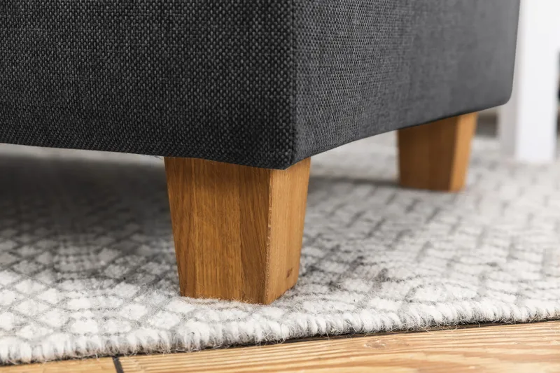 Crazy 4-sits Vänstervänd L-formad Schäslongsoffa i Tyg - Mörkgrå - Products - Möbler - Soffa - Divansoffa & schäslongsoffa - 3 sits soffa med divan