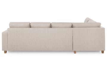 Crazy 4-sits Vänstervänd U-formad Large Soffa med Divan och Schäslong i Tyg - Beige - Products - Möbler - Soffa - Divansoffa & schäslongsoffa - 4 sits soffa med divan