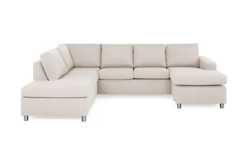 Crazy 4-sits Vänstervänd U-formad Large Soffa med Divan och Schäslong i Tyg