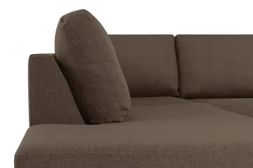 Crazy 4-sits Vänstervänd U-formad Large Soffa med Divan och Schäslong i Tyg - Brun - Products - Möbler - Soffa - Divansoffa & schäslongsoffa - 3 sits soffa med divan