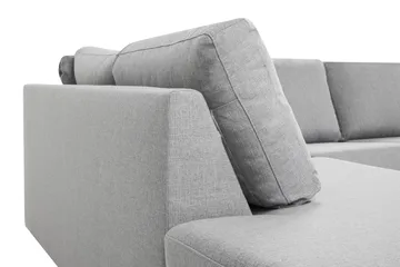 Crazy 4-sits Vänstervänd U-formad Large Soffa med Divan och Schäslong i Tyg - Grå - Products - Möbler - Soffa - Divansoffa & schäslongsoffa - 4 sits soffa med divan