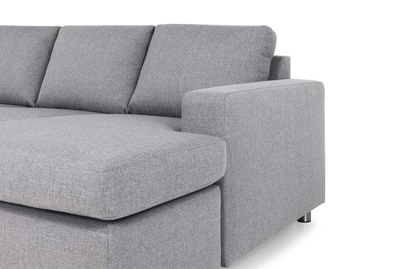 Crazy 4-sits Vänstervänd U-formad Large Soffa med Divan och Schäslong i Tyg - Grå - Products - Möbler - Soffa - Divansoffa & schäslongsoffa - 4 sits soffa med divan