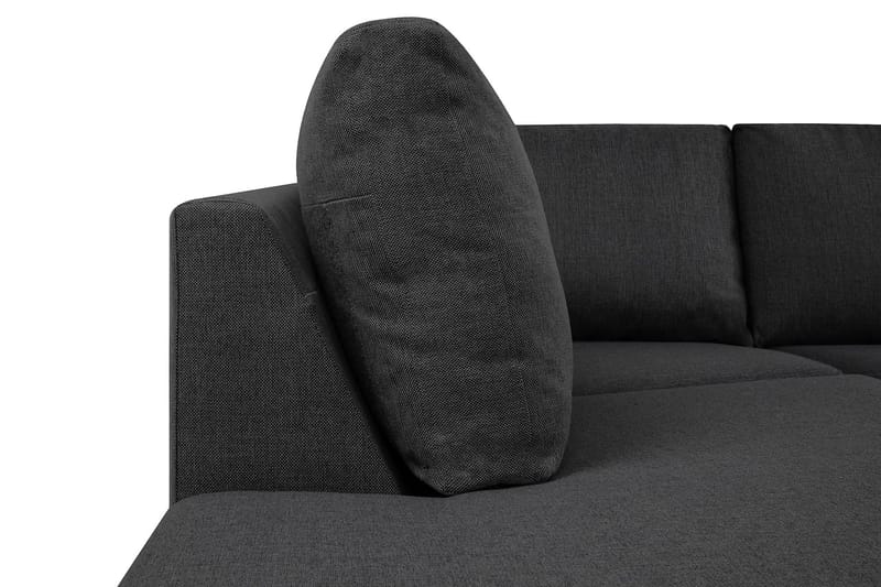 Crazy 4-sits Vänstervänd U-formad Large Soffa med Divan och Schäslong i Tyg - Mörkgrå - Products - Möbler - Soffa - Divansoffa & schäslongsoffa - 4 sits soffa med divan