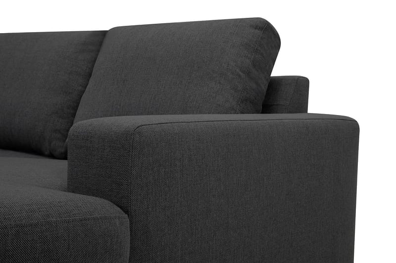 Crazy 4-sits Vänstervänd U-formad Small Soffa med Divan och Schäslong i Tyg - Mörkgrå - Products - Möbler - Soffa - Divansoffa & schäslongsoffa - 3 sits soffa med divan