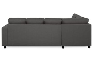 Crazy 4-sits Vänstervänd U-formad Small Soffa med Divan och Schäslong i Tyg - Mörkgrå - Products - Möbler - Soffa - Divansoffa & schäslongsoffa - 3 sits soffa med divan