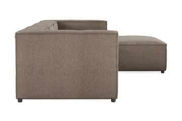 Cubo 4-sits Vändbar L-formad Djup Modulsoffa med Divan i Tyg - Grå - Products - Möbler - Soffa - Divansoffa & schäslongsoffa - 3 sits soffa med divan